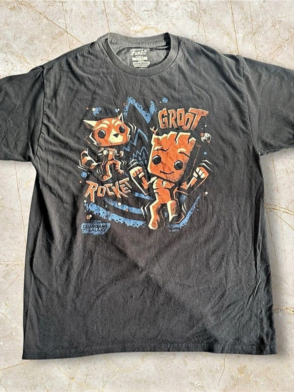 Marvel Guardians of the Galaxy Groot Rocket graphic tee Graphic Tee in Gray